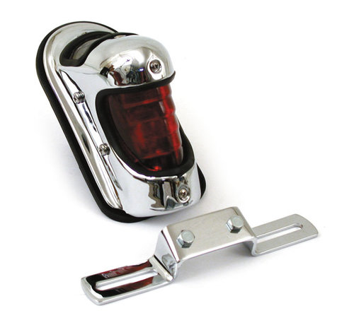 MCS taillight beehive chrome Fits: > 39-46 H-D