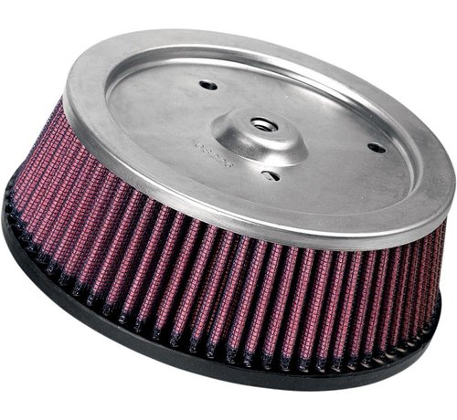 K&N washable High Flow Air Filter Element Fits: > 00-15 Softail; 99-07 Dyna Touring; 07-21 XL Sportster