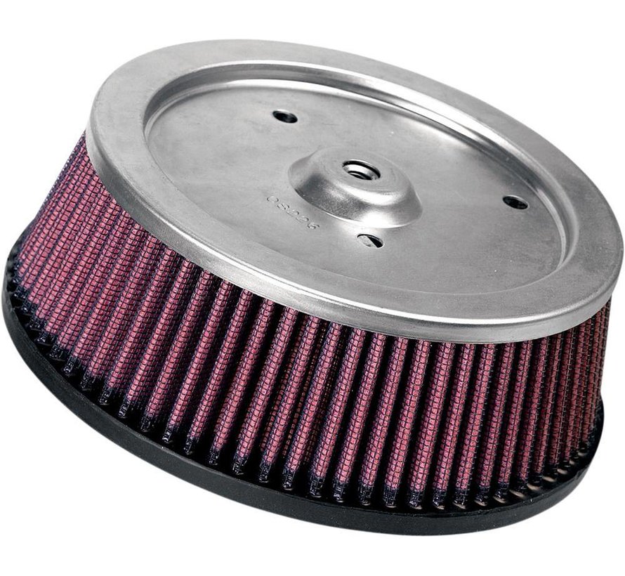 washable High Flow Air Filter Element Fits: > 00-15 Softail; 99-07 Dyna Touring; 07-21 XL Sportster