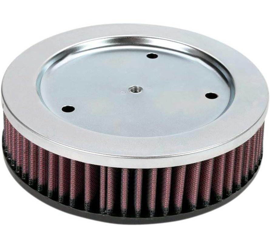 Elemento de filtro de aire de flujo alto lavable K&N Se adapta a: > 90-99 Evo Bigtwin Screamin' Eagle