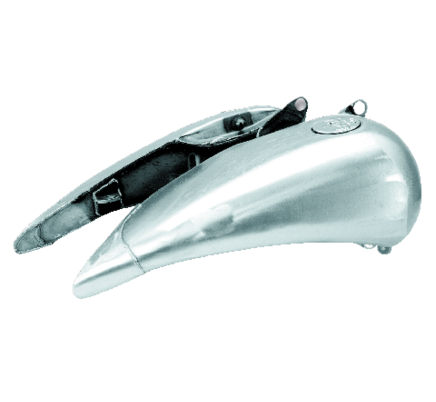 gas tank 4 inch stretched steel flatside Softail 1984-1999