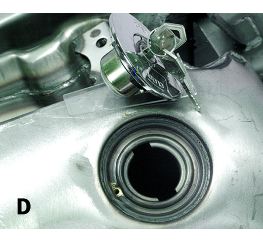 réservoir d'essence 4 pouces flatside acier étiré Softail 1984-1999