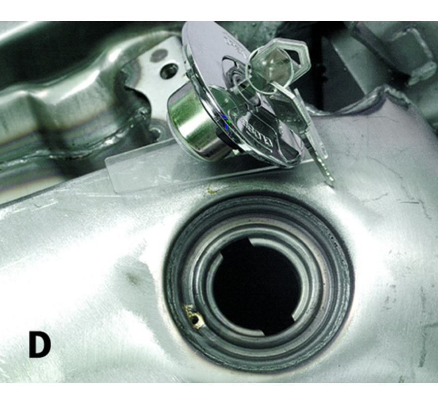 estirada tanque del lado plano para Softail 1984-1999