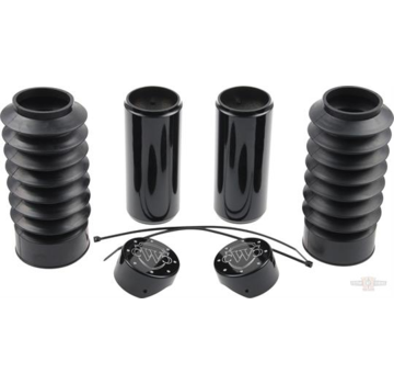 Cult Werk Fork Cover Kit (6-Piece), with Rubber Fork Boots Fits: > 18-20 Softail FXBR/S Breakout