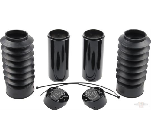 Cult Werk  Fork Cover Kit (6-Piece) with Rubber Fork Boots Fits: > 18-20 Softail FXBR/S Breakout
