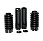 Kit de couvercle de fourche 4 pièces noir Convient aux:> 04-20 Sportster