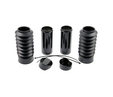 Cult Werk Fork Cover Kit (6-Piece), with Rubber Fork Boots Fits: > 18-20 Softail FXBR/S Breakout