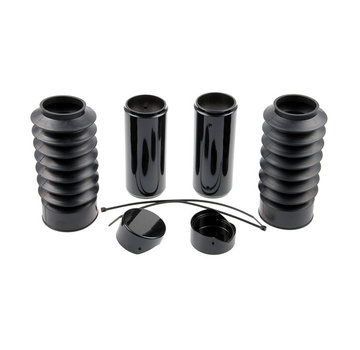 Cult Werk Fork Cover Kit (6-Piece), with Rubber Fork Boots Fits: > 18-20 Softail FXBR/S Breakout