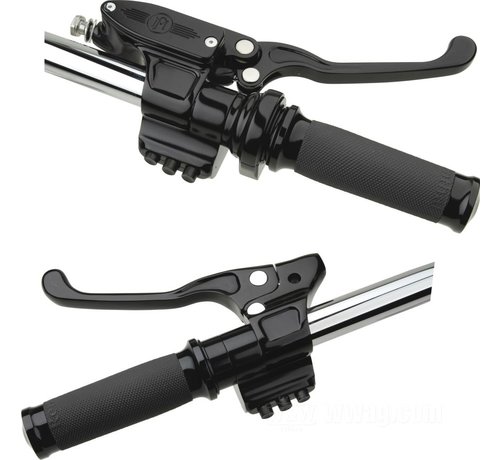 Performance Machine handlebar control kit with by PM Fits: > 1 inch handlebar