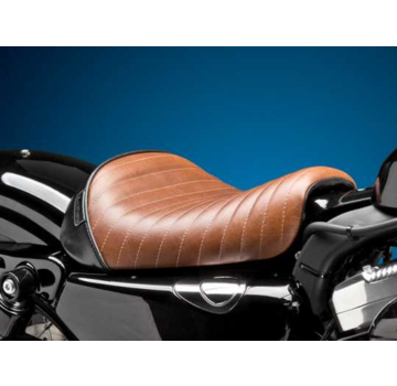 Le Pera Asiento Bare Bone plisado envejecido TVD Brown Solo para:> 04-06 y 2010-2022 XL Sportster