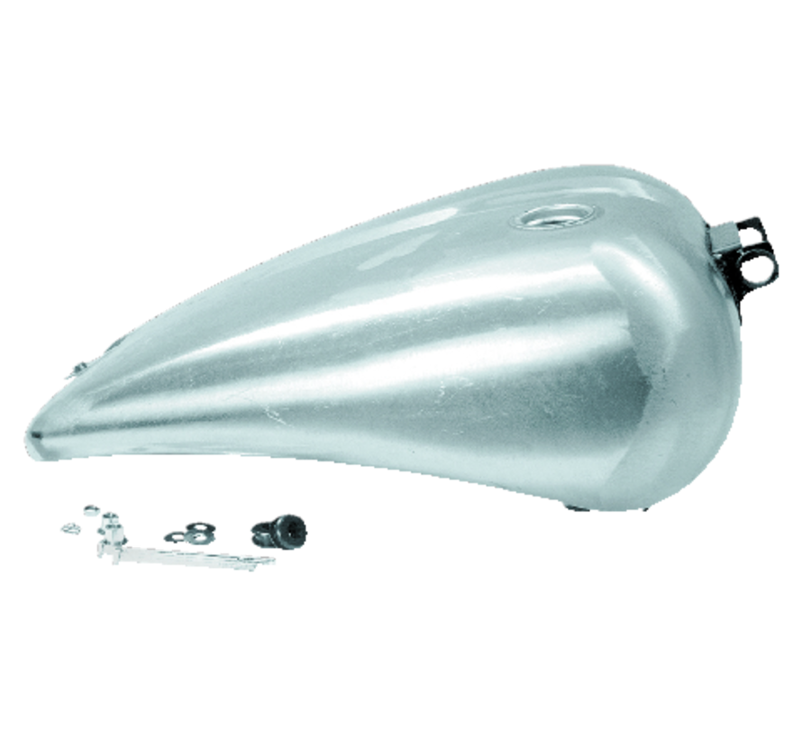 gas tank one piece 2 inch stretched smooth top steel Fits 1991 - 2005 Dyna