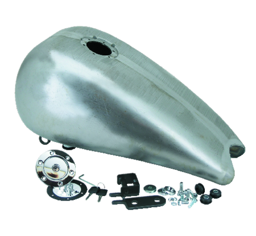 TC-Choppers gas tank ggas tank gas cap one piece 3 inch stretched steel with aero lock King Softails -upto 1999as cap one piece 3 inch stretched steel with aero lock King Softails - 1999