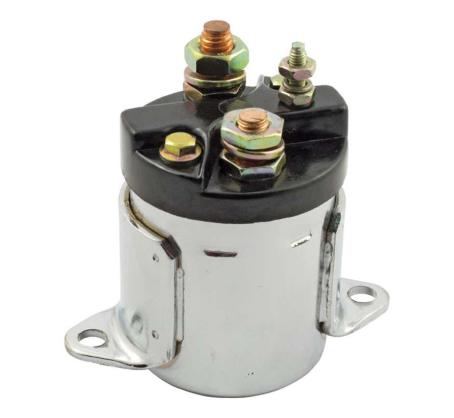 Solenoide de arranque cromado o zink Compatible con:> modelos 80-88 FLT FXR 5-SP