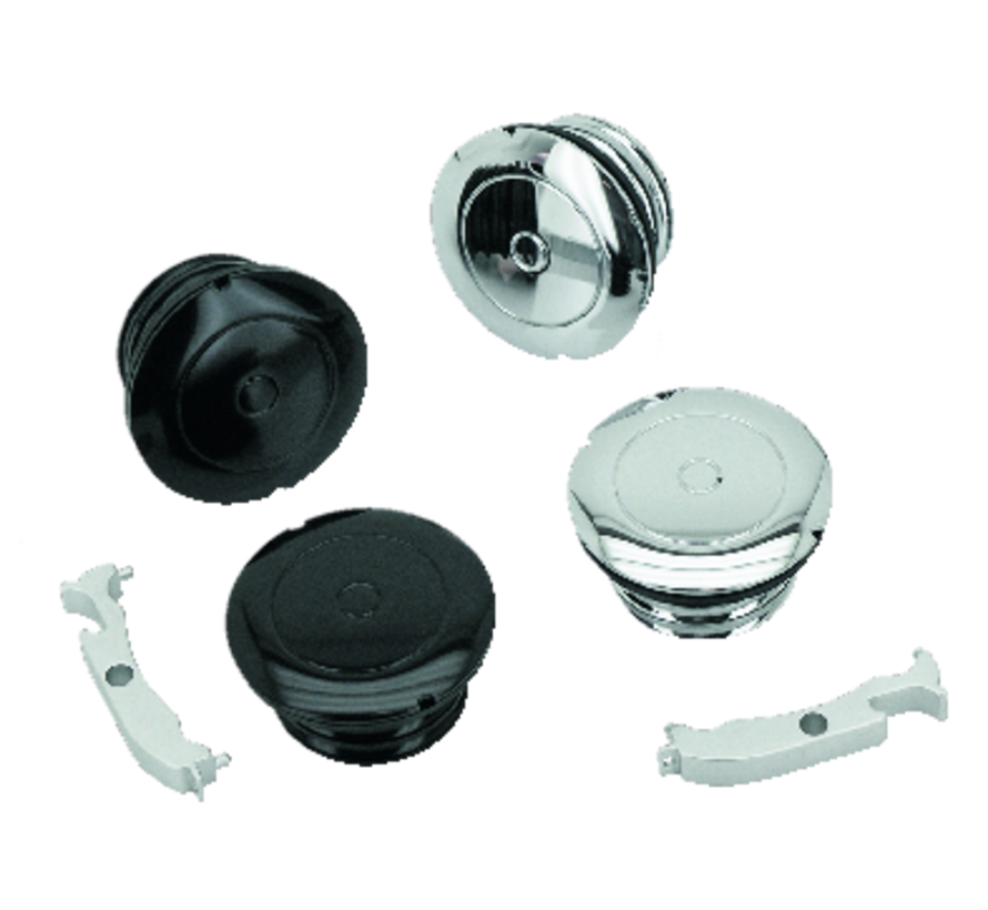 flush mount gas cap black or Chrome