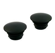 MCS gas tank domed gas cap set - black low profile Fits: > 82-95 H-D