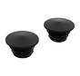 gas tank pointed gas cap set - black low profile Fits: > 83-95 H-D