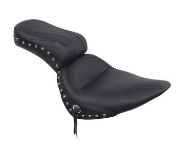 Mustang Asiento de una pieza con tachuelas Original 2-up Compatible con:> 84-99 Softail