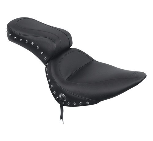 Mustang Asiento de una pieza con tachuelas Original 2-up Compatible con:> 84-99 Softail