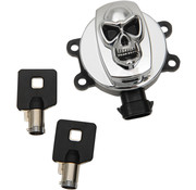 Drag Specialities Skull ignition Switch 14-20 FLHR, 11-17 FLS/​FLST, 12-17 FLD, FXDF, FXDWG & FXDB
