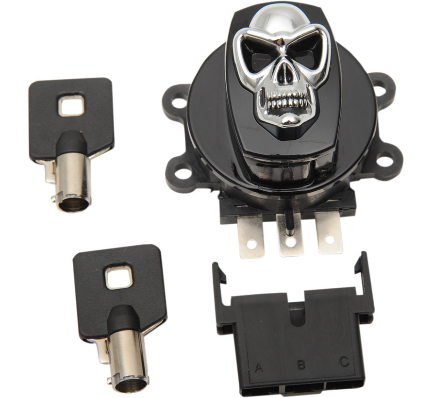 Interruptor de encendido tipo calavera 99-11 FXDWG 08-11 FXDC/​FXDF 00-10 FXST/​FLST y 99-13 FLHR