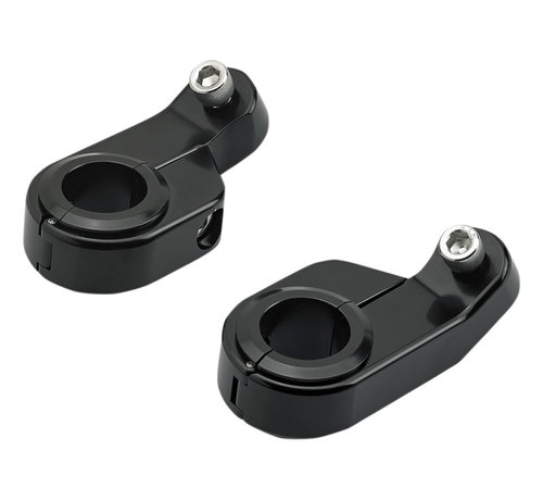 Biltwell Speedometer mount clamps - black or chrome