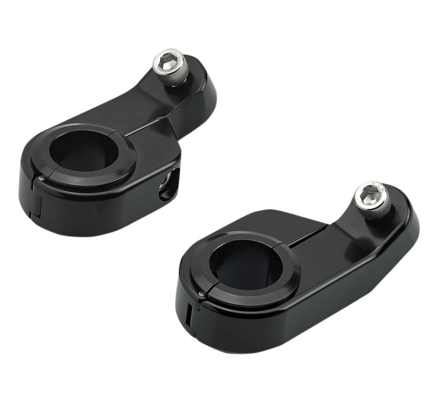 Speedometer mount clamps - black or chrome