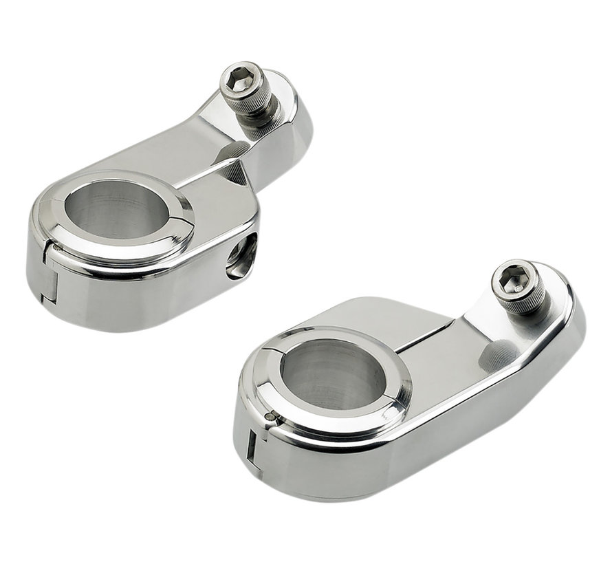 Speedometer mount clamps - black or chrome