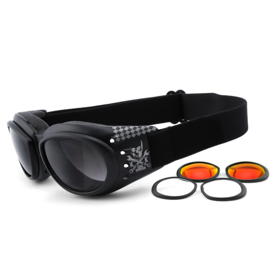 Goggle Sunglasses King Kerosin: KK175 Fits: > all Bikers