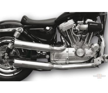 Falcon 2-2 Exhaust System with ABE Polished Stainless Steel  Fits: > Sportster XL 1986-2003