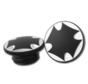 gas tank gas cap set - malteze cross Fits: > 83-95 H-D models