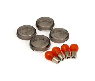 MCS Kit de lentes de señal de giro bullet smoke Se adapta a:> 02-17 V-Rod