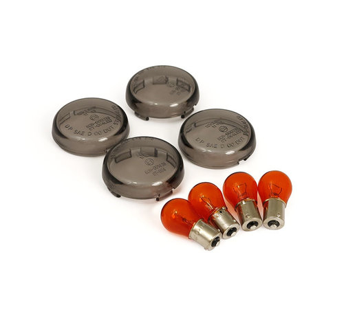 MCS turn signal lens kit bullet smoke Fits: > 02-17 V-Rod