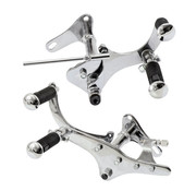 MCS Commandes avancées set frein mécanique chrome Convient à: > 54-74 XL Sportster