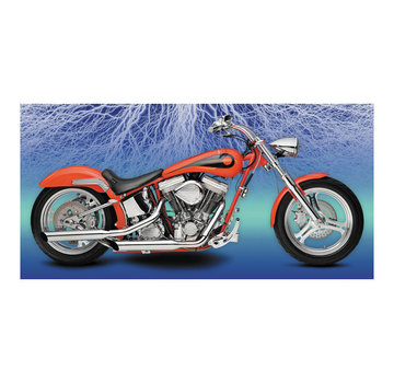 Paughco Slash Cut exhaust (38"). Chrome Fits: > 70-84 FX Shovel