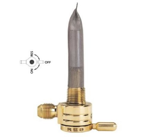 Golan Products click-slick petock 3/8 NPT 6-AN brandstofkoppeling Messing Past op:> 66-74 FL FX; 57-74 XL