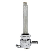 Pingel réservoir d'essence petcock 22mm Chrome flammes rondes