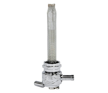 Pingel réservoir d'essence petcock 22mm Chrome flammes rondes