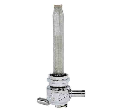 Pingel réservoir d'essence petcock 22mm Chrome flammes rondes