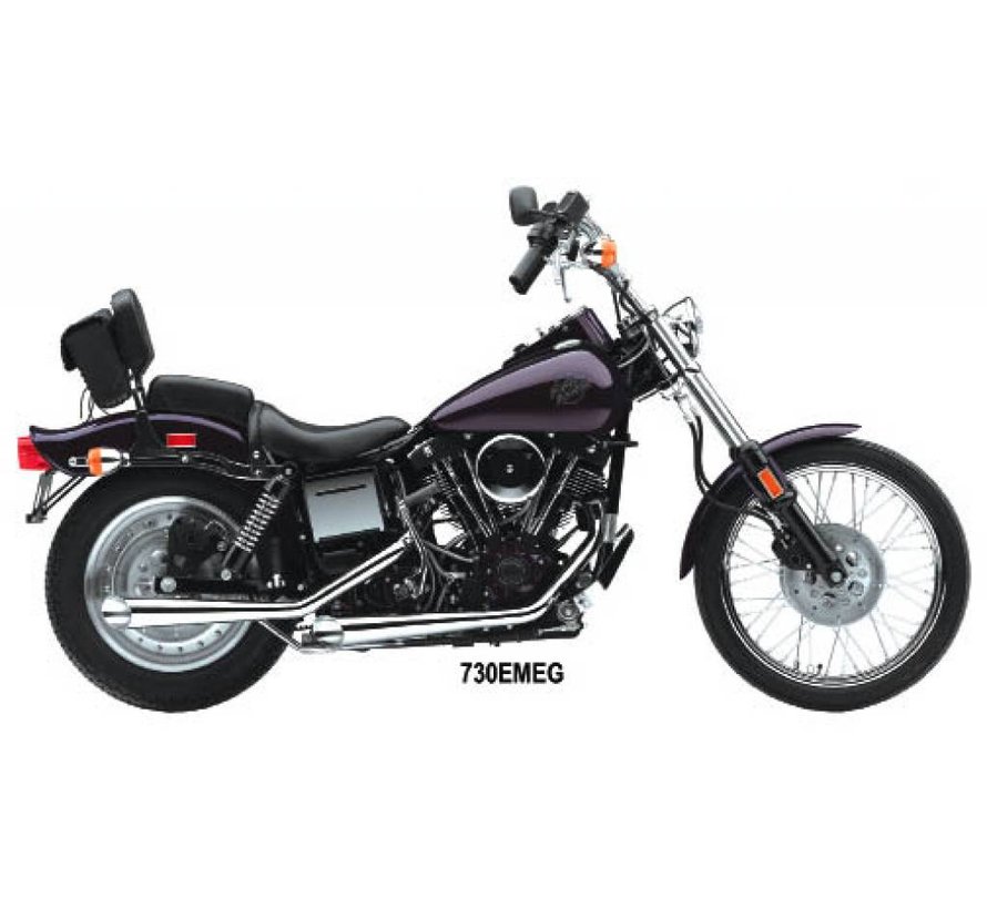 Megaphon-Auspuff (38 ") Chrom Passend für:> 84-99 FXST FLST Softail