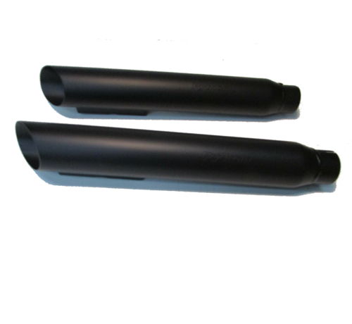 Python  exhaust slash cut Muffler Slip-Ons black - Fits: > 91-16 FXD 93-08 FXDWG