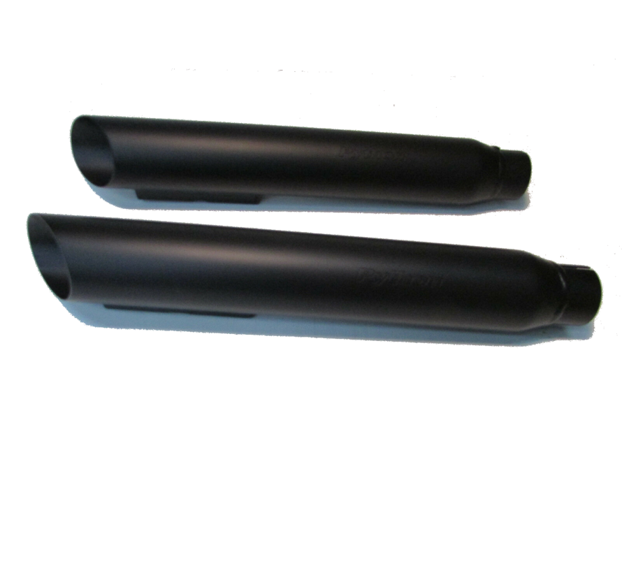 exhaust slash cut Muffler Slip-Ons black - Fits: > 91-16 FXD 93-08 FXDWG
