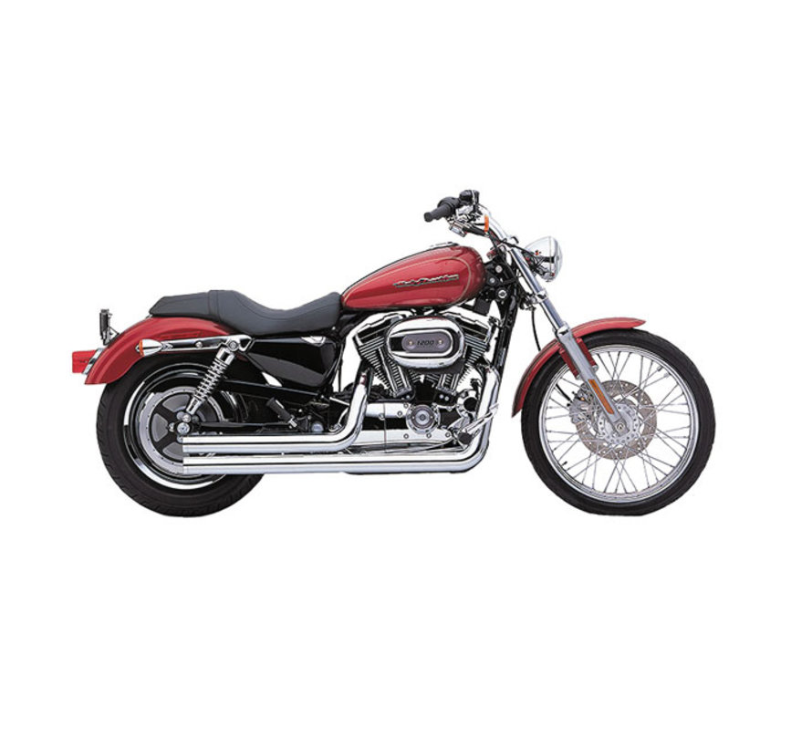 Échappement complet Speedster Short 2 en 2 ; Convient à : > Sportster XL 07-13