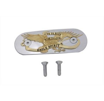 Wyatt Gatling air cleaner insert with gold inlay  Fits: > XL 2004-up