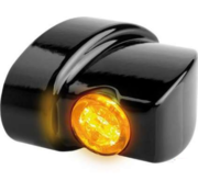 HeinzBikes Clignotants à LED Fumée noire ou chromée LED Convient:> 93-20 Sportster, 93-17 Dyna, 93-20 Softail