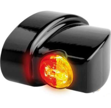 HeinzBikes Winglet 3in1 LED Turn Signals/Taillight/Brake Black or Chrome Smoke LED Fits: > 93-20 Sportster, 93-17 Dyna, 93-20 Softail