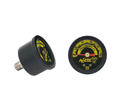 Accel Öldruckmanometer 100 psi schwarz oder chrom Passend für:> Universal