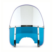 TC-Choppers Beaded With clear upper and blue lower windows windshield assembly Fits: > 60-84 FL