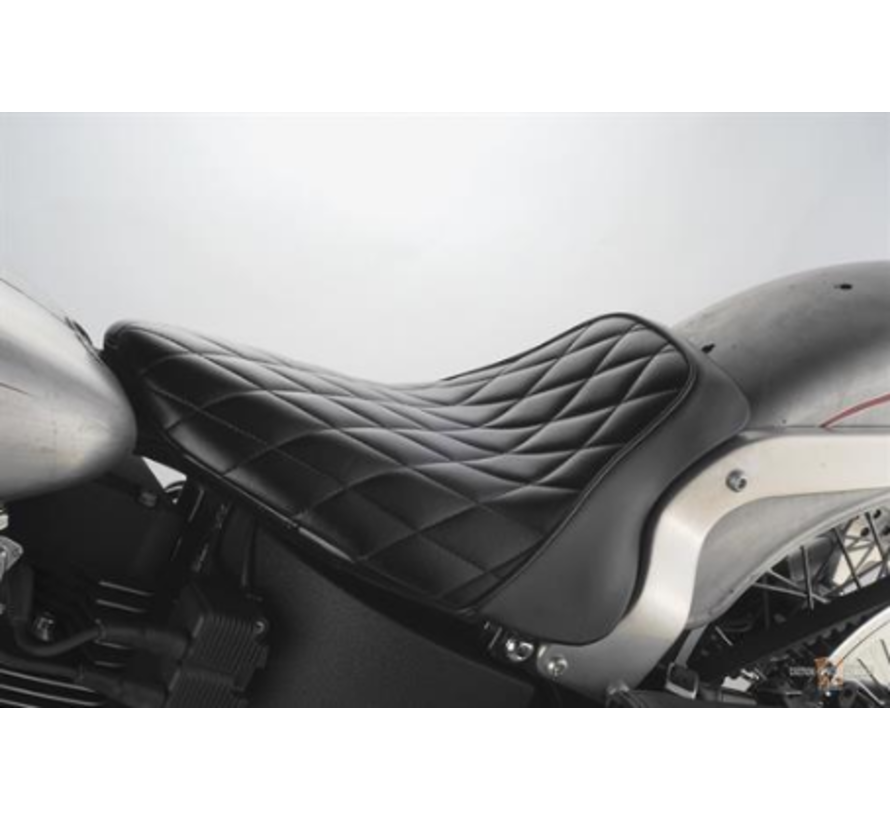 Seat Bare Bones Solo Diamond (montaje de guardabarros) 150 mm Neumático compatible con:> 08-17 Softail