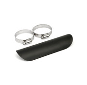 MCS Universal smooth heat shield 7" long chrome or black Fits: > 1-3/4" exhaust pipes