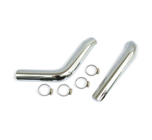 MCS Big Twin plain heat shield set black or chrome Fits: > 84-09 Softail